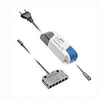 Блок питания для светодиодов 220/12V 12W, IP20 6хMINI AMP с проводами и дистрибьютером — купить оптом и в розницу в интернет магазине GTV-Meridian.